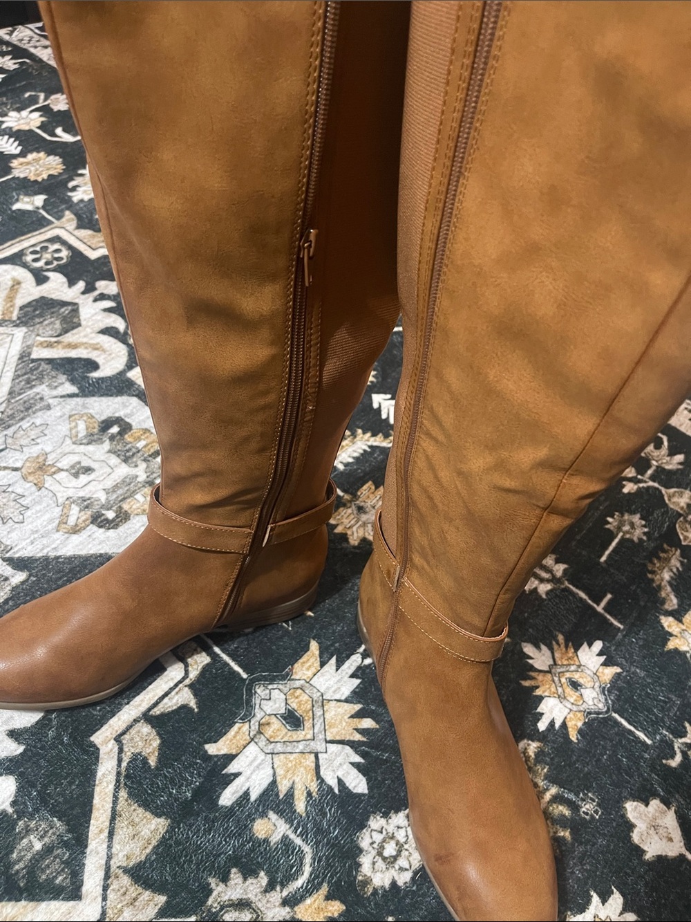 Women's Over-the-Knee Riding Boots in Tan